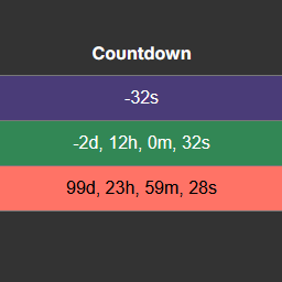 Basic Calender Countdown preview